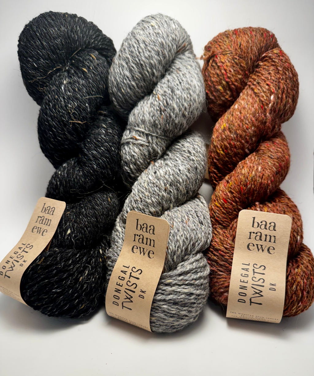 Baa Ram Ewe | Donegal Twists | Luxury Wool Yarn • DK Weight