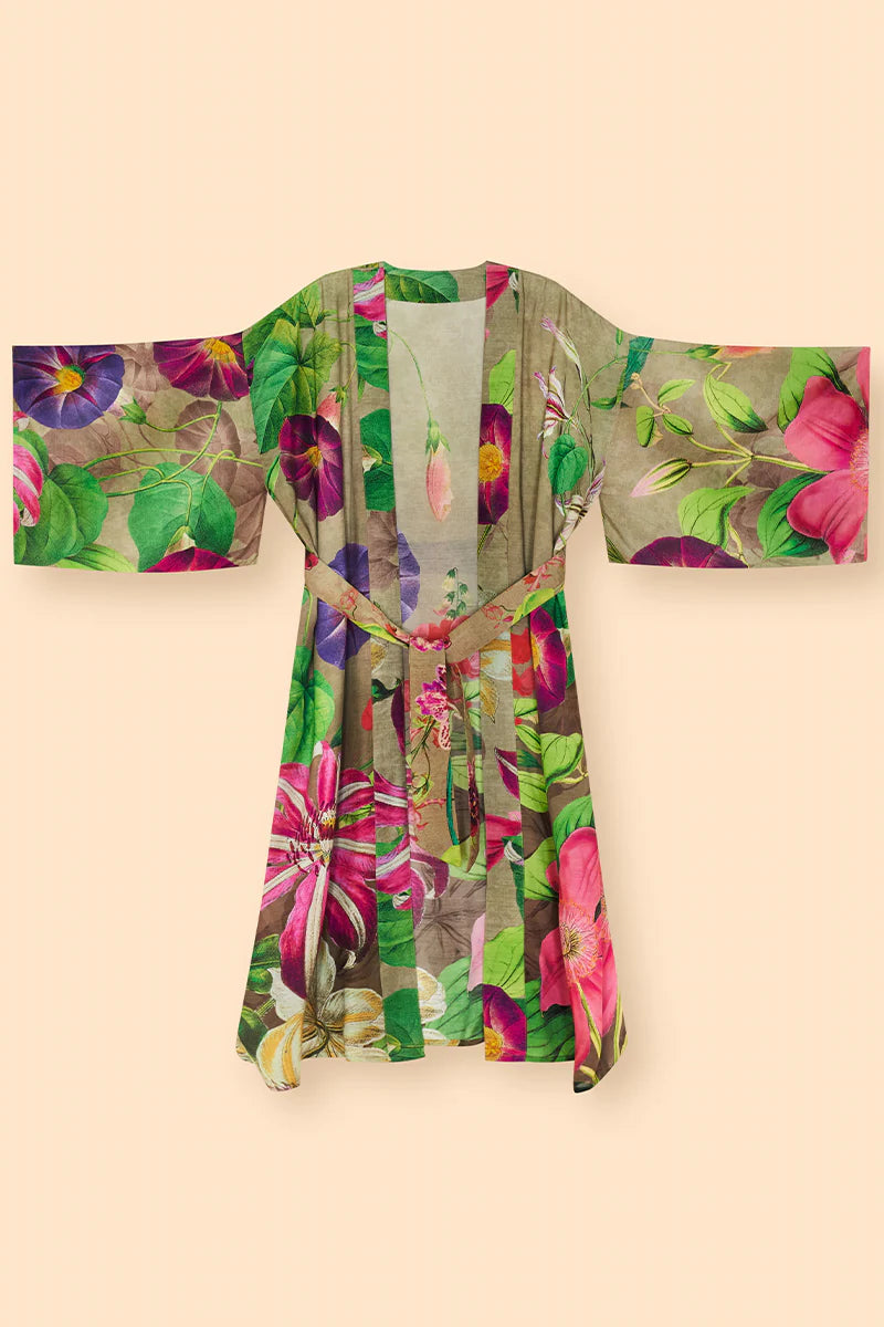 POWDER Oversized Botanicals Kimono Gown