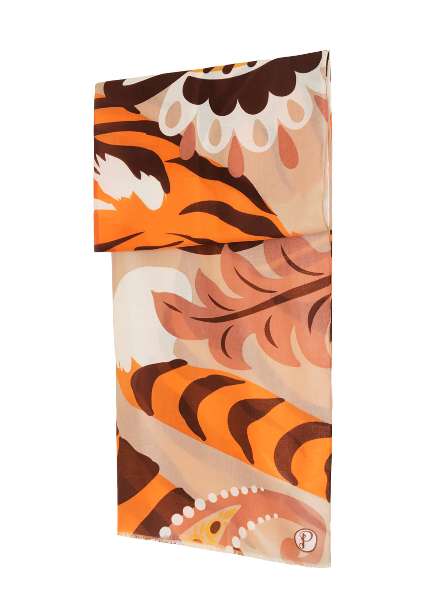 POWDER Printed Thrill of the Tiger Scarf