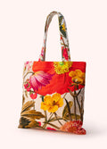 POWDER Velvet Tote Bag — Fine Flowers in Cream
