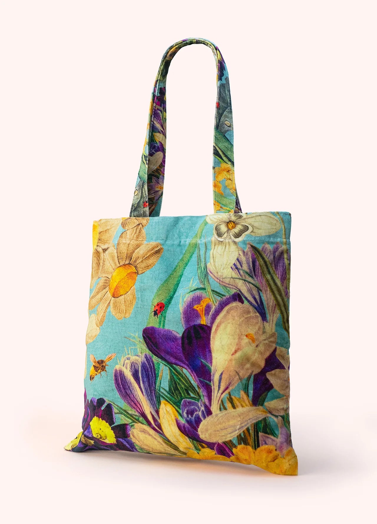 POWDER Velvet Tote Bag — Spring Flora