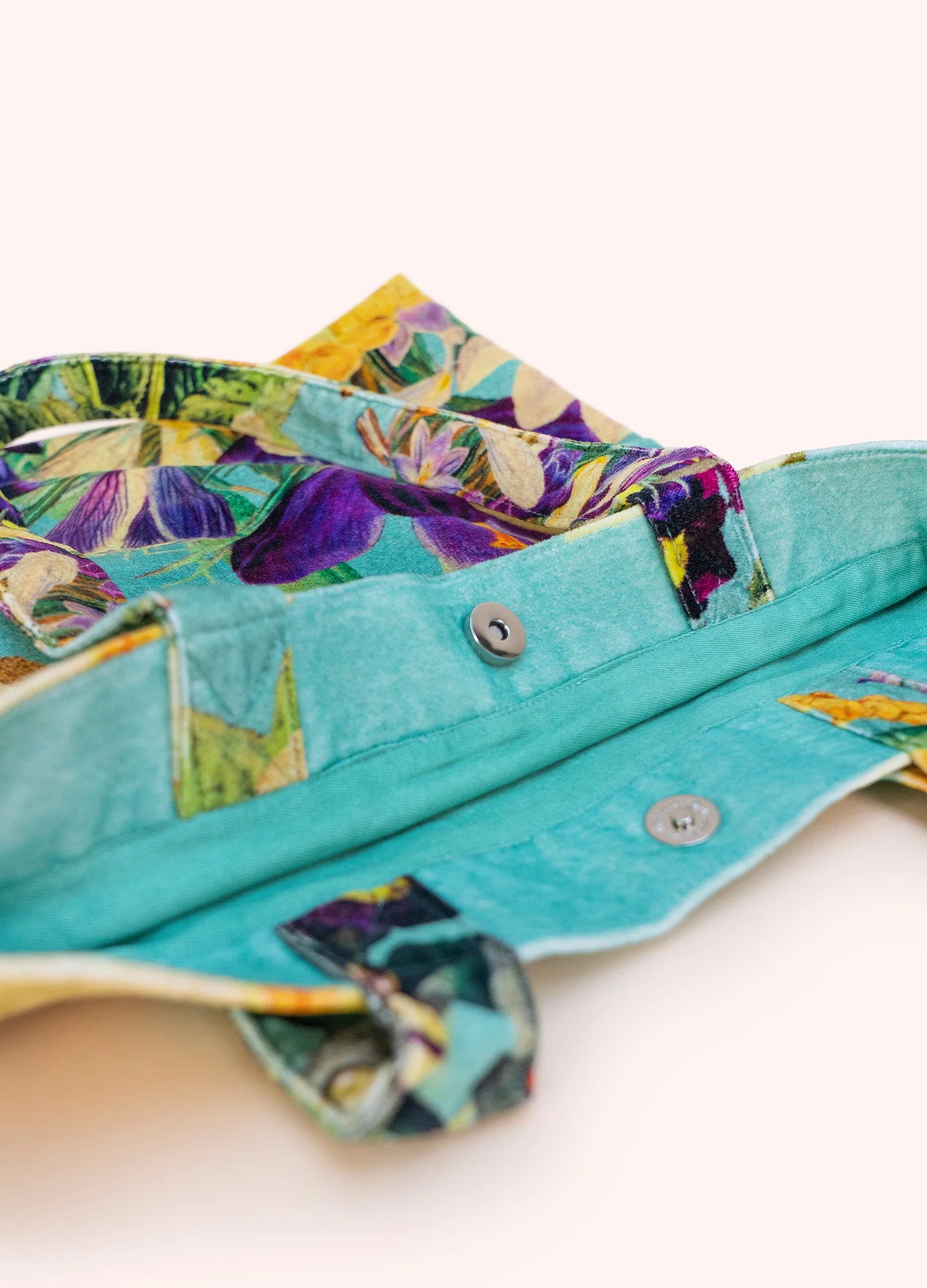 POWDER Velvet Tote Bag — Spring Flora