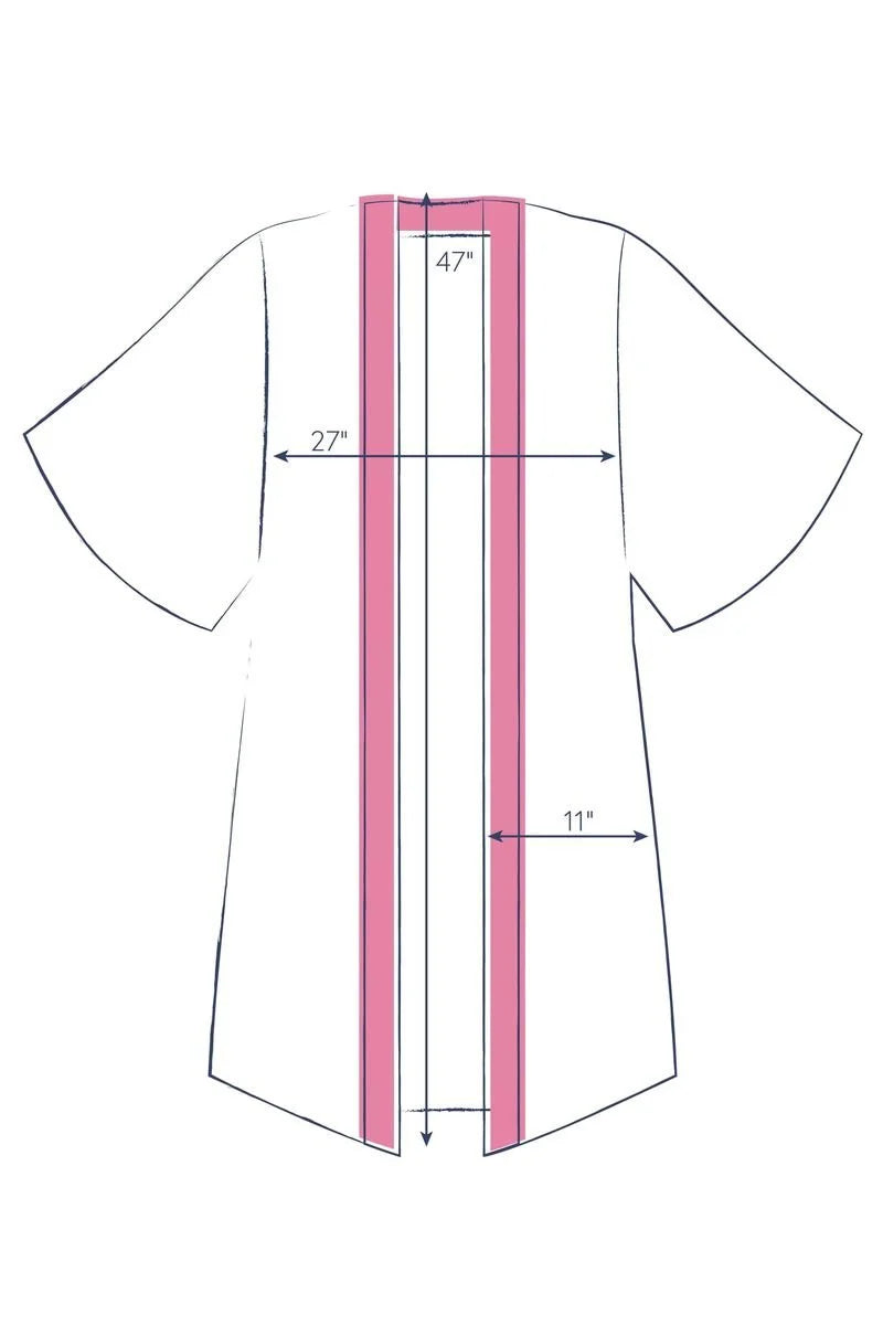 POWDER Warm Cream Ikat Kimono Gown